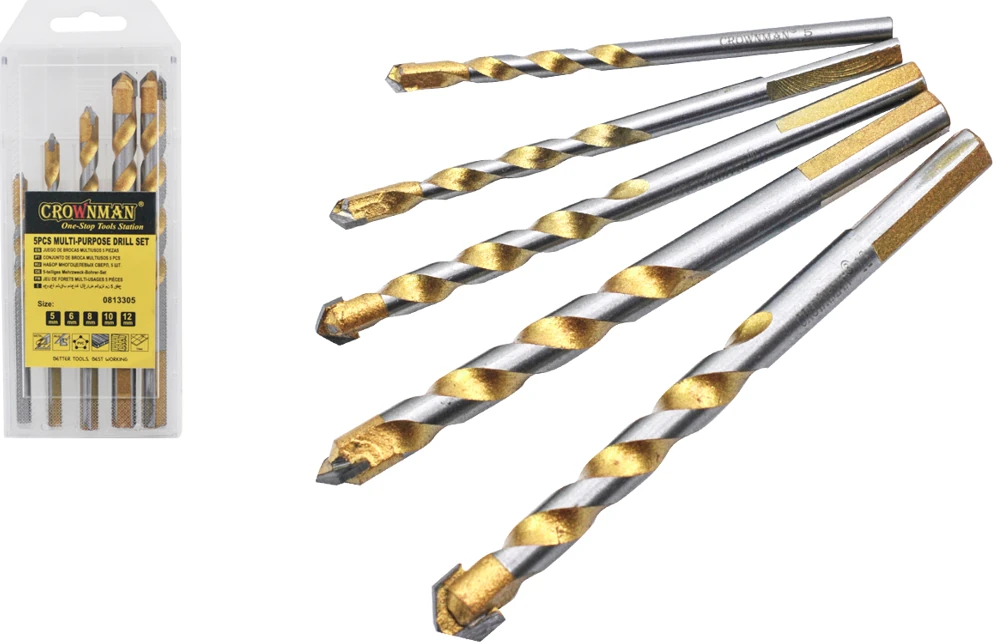 Matkap Ucu Çok Amaçlı 5'li Set 5-6-8-10-12mm