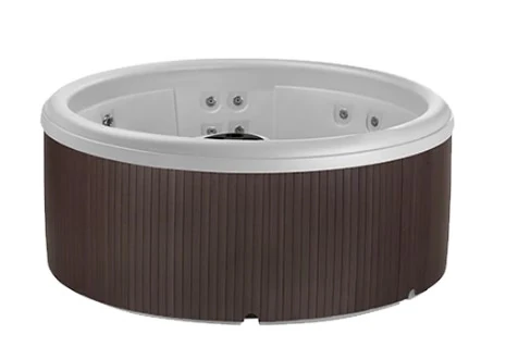 Aptos Arctic White Shell With Espresso+Round Cover