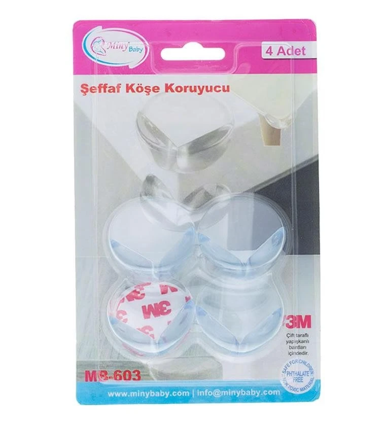 Çocuk Köşe Koruyucu Şeffaf 4lü