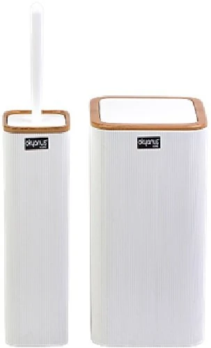 Banyo Seti Kare 2li Beyaz