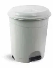 Pedal Trash Can No 3 Gray 12 Lt