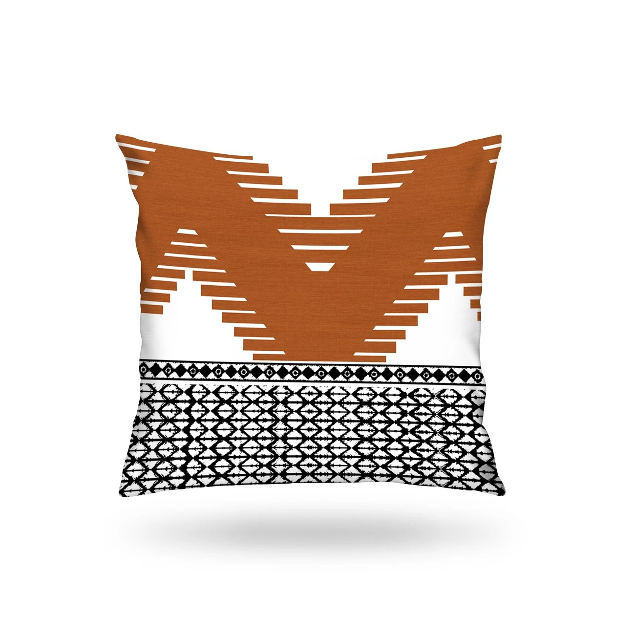 Kırlent Kılıfı Etn Desen Kahve-Siyah 43x43cm