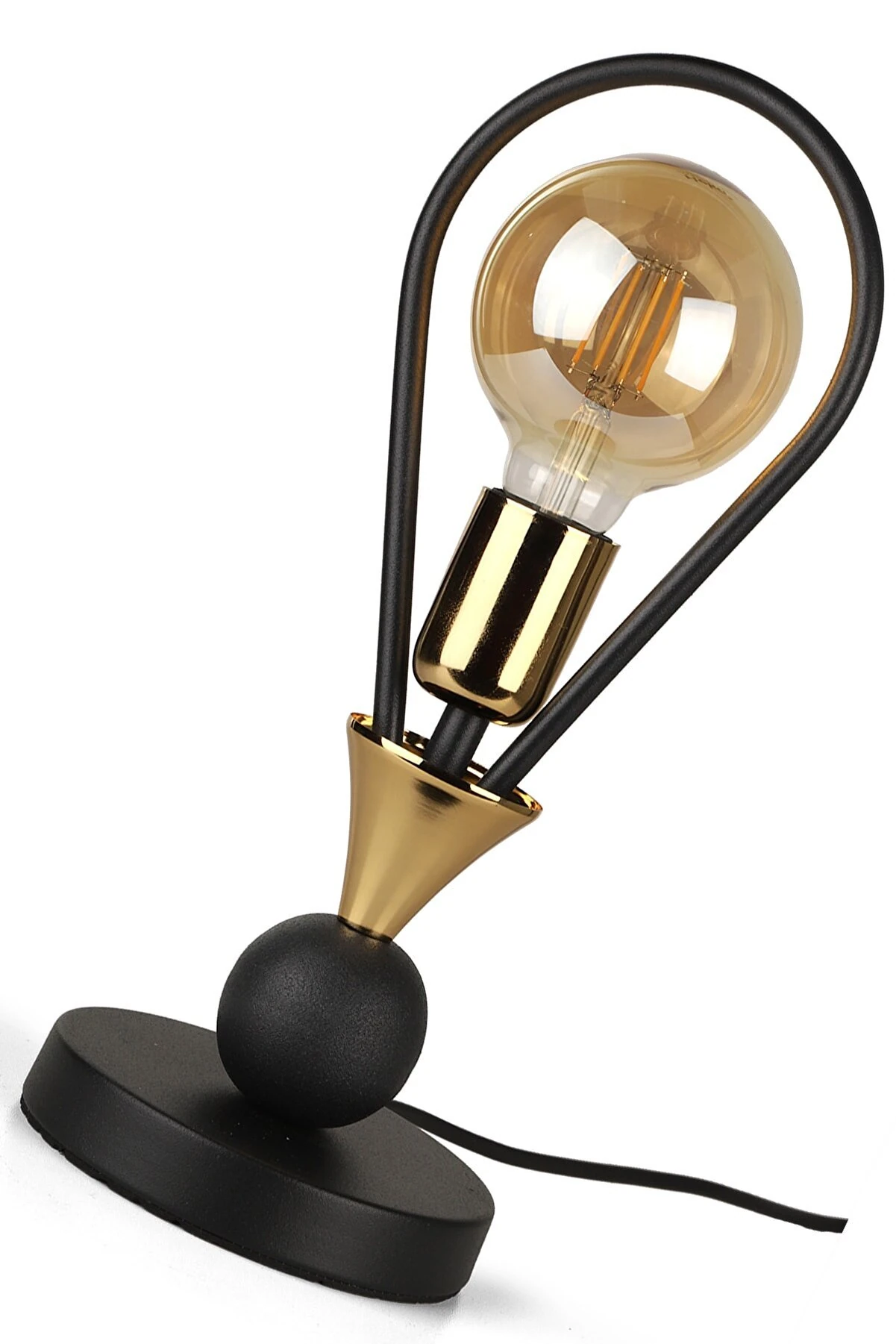 Masa Lambası Fırtına Siyah