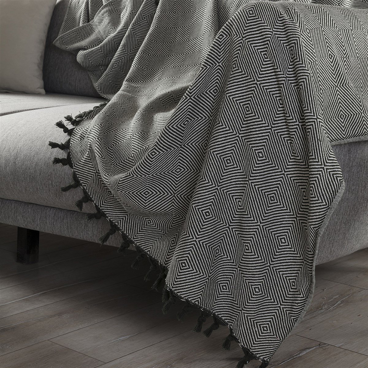 Koltuk Örtüsü Diamond Siyah 180x230cm