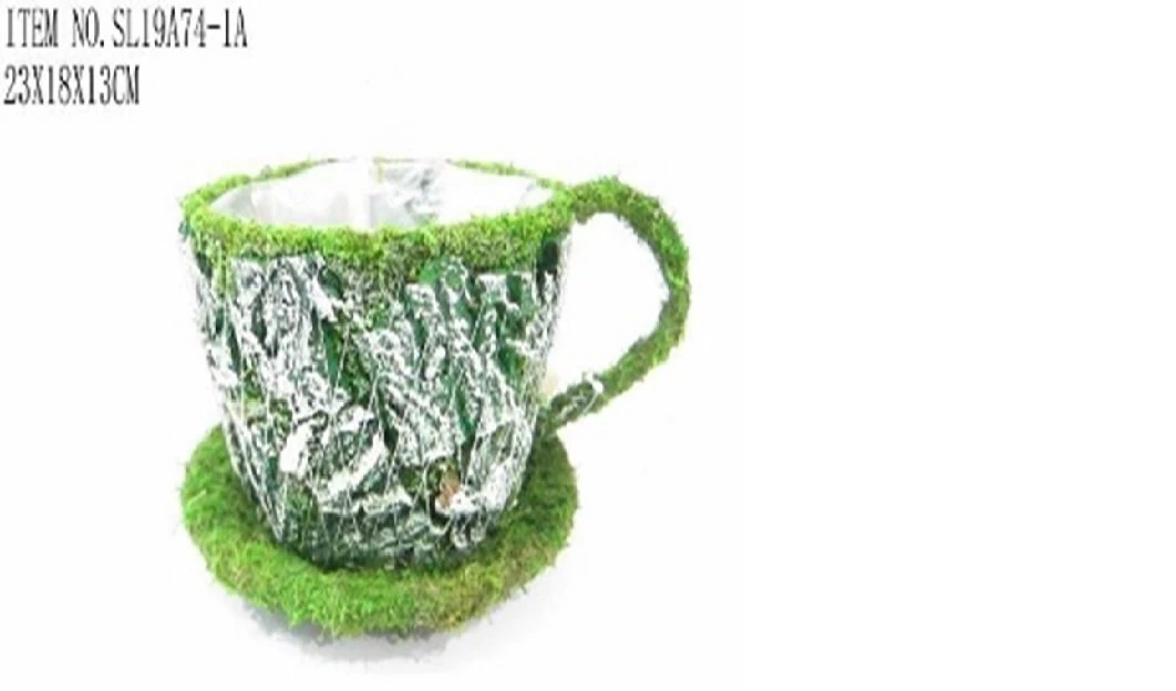 Dekoratif Saksı Fincan 28x18x13cm