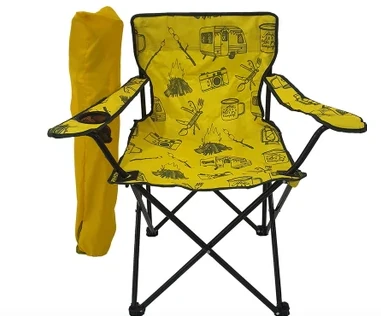 Kamp Sandalyesi Çantalı Desenli