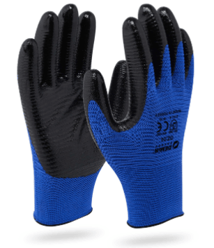 Nitril Eldiven Mavi Siyah 10XL