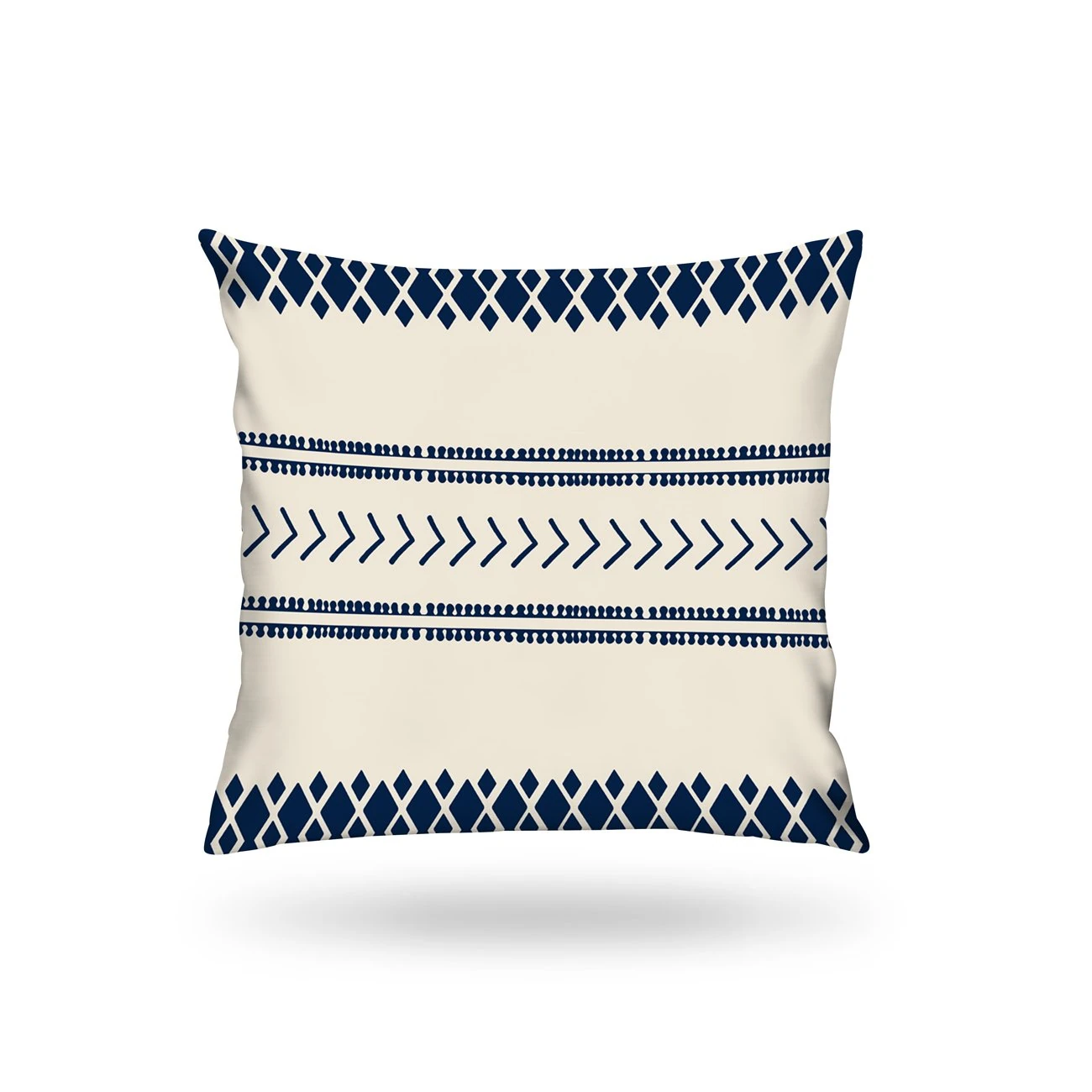 Kırlent Kılıfı İsk. Desen Mavi-Beyaz 43x43cm