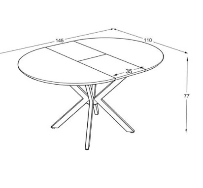 Masa Dobok İrony Mat Açılır 110*35