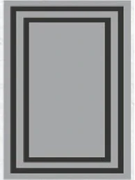 Essence Modern Gri&Siyah Halı 80*140cm