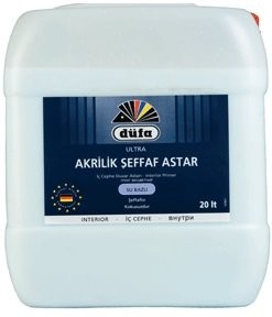 DÜFA ULTRA Akrilik İç Cephe Şeffaf Astar 20LT.