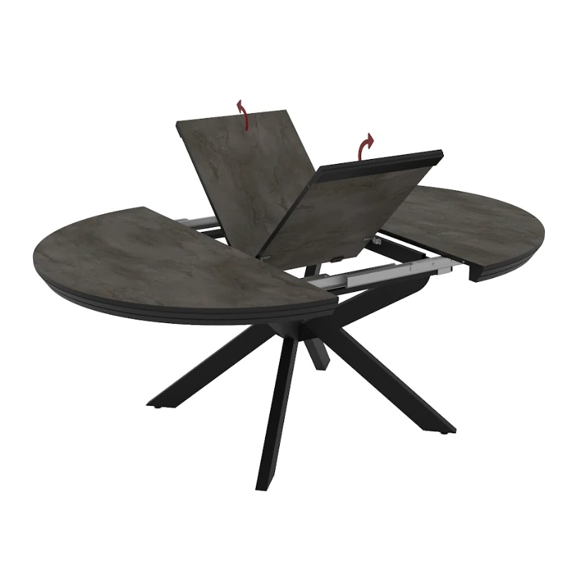 Masa Madrid Meli İrony Mat 135-180*135*77cm