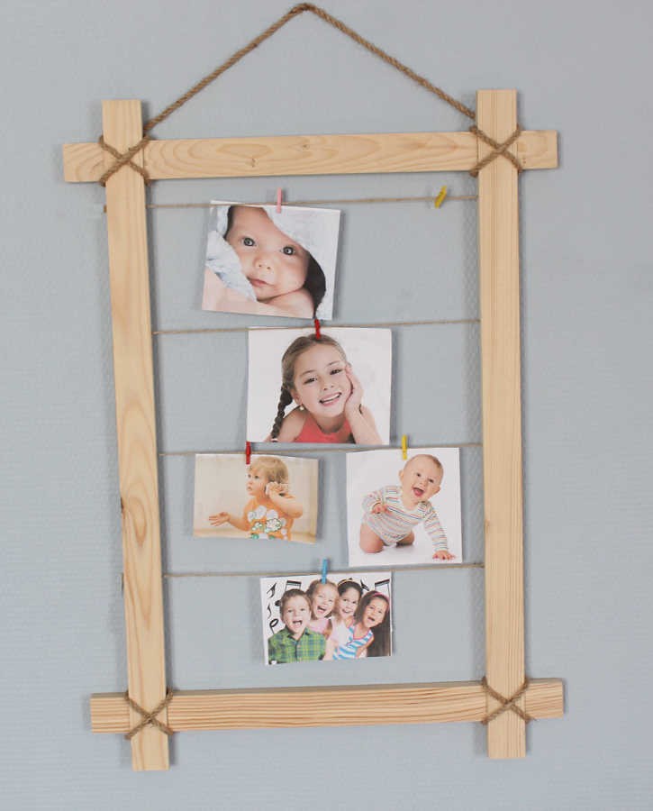 Ahşap Fotoğraf Çerçevesi İpli 50*70