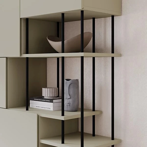 Kitaplık Anahtar Model Kül Yeşili 175*84*33,8cm