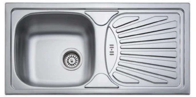 Paslanmaz Ç.Evye Tek Göz 43,5*86cm 90mmGider KT.