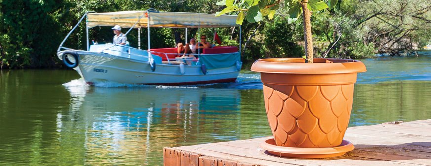 Damla Saksı 17Lt Kahve