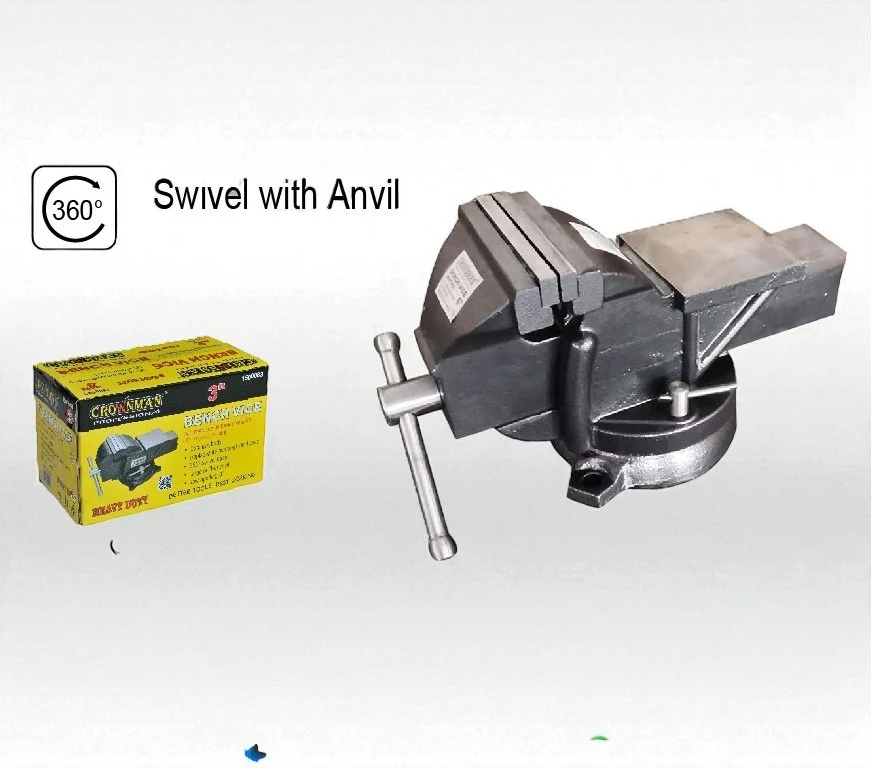 Mengene Örslü Dönerli Ağır Tip 4'' 10cm