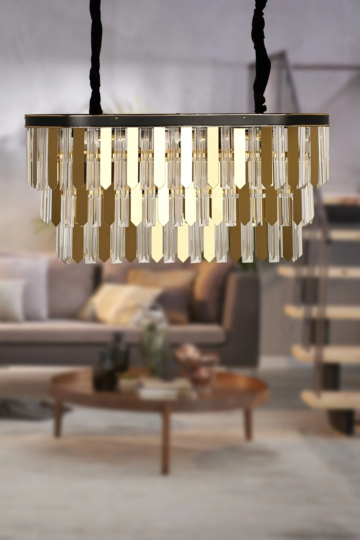 Alissa Avize Ø85cm  Sarı