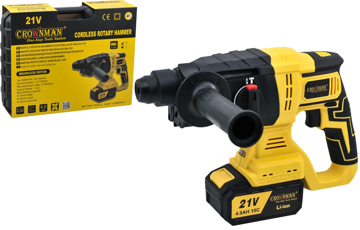 Kırıcı Delici Akülü SDS Plus 2.2J 21v 1x4ah