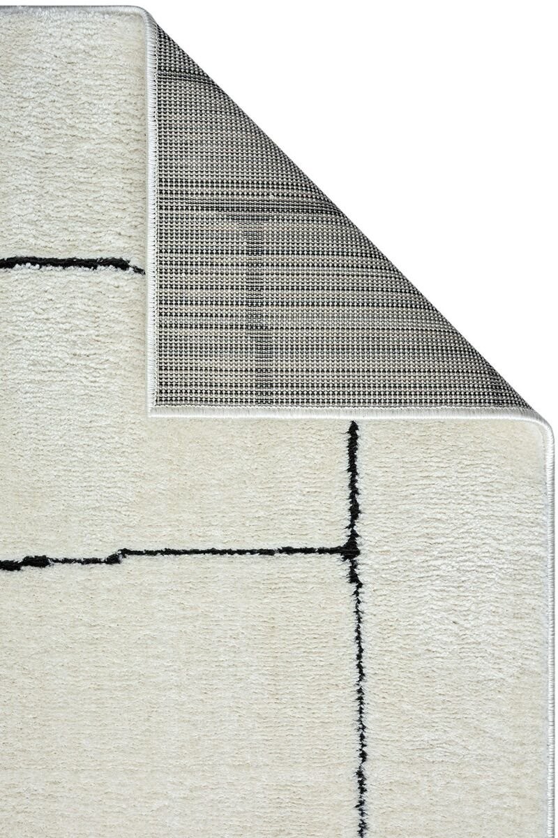 Jung Halı Krem Siyah 80x150