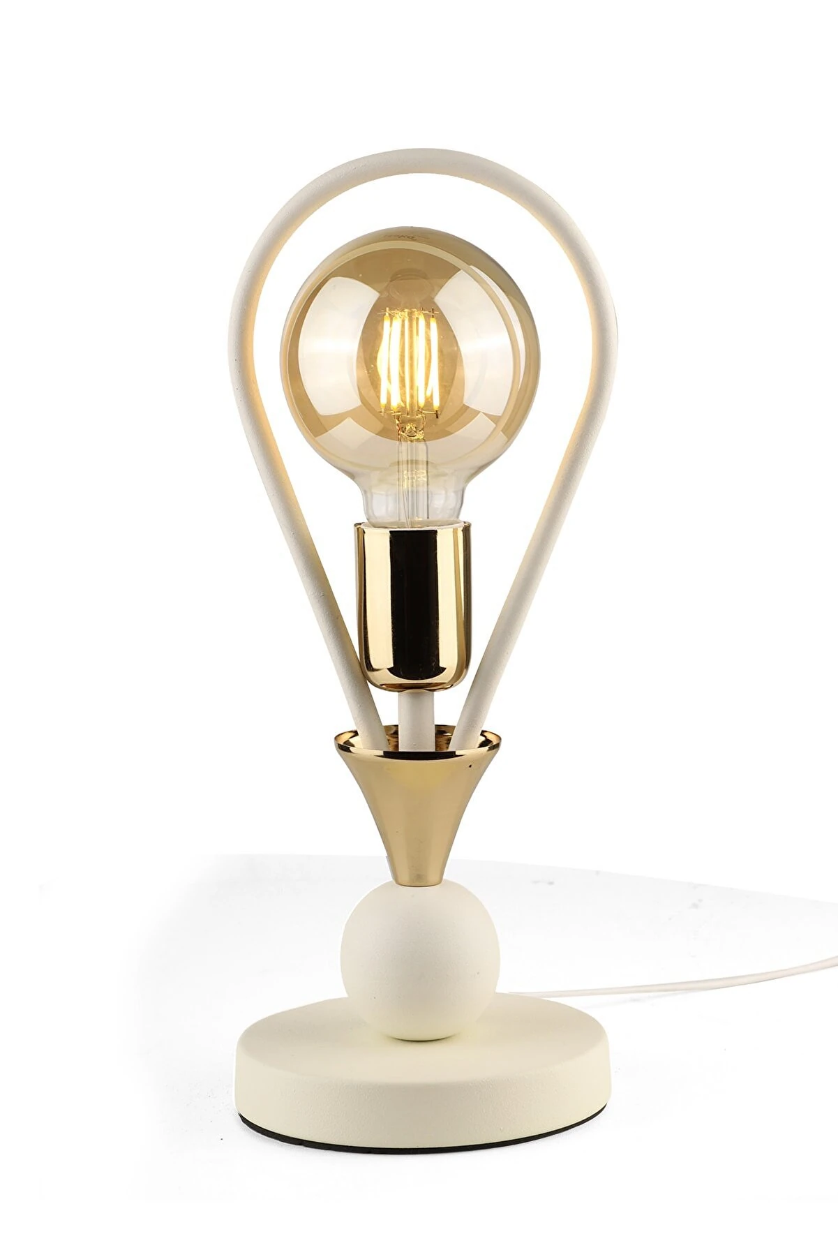 Masa Lambası Fırtına Beyaz