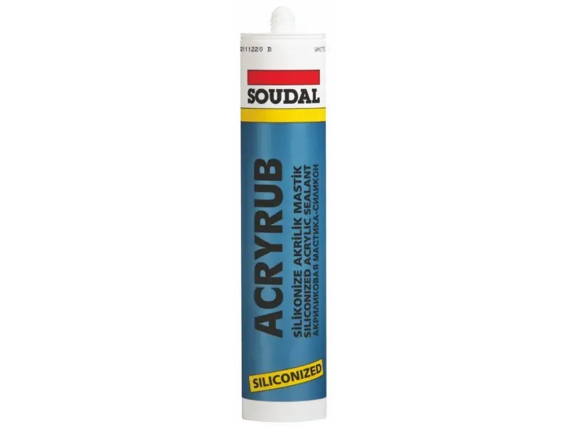 Siliconized Sealant Acryrub Brown 500gr interior
