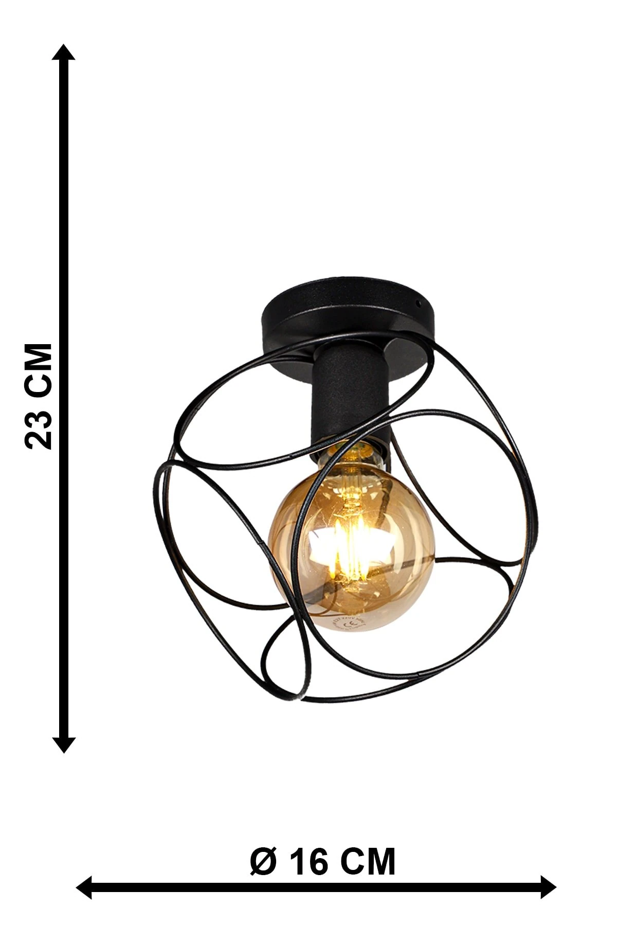 Selanik Avize Aplik Siyah