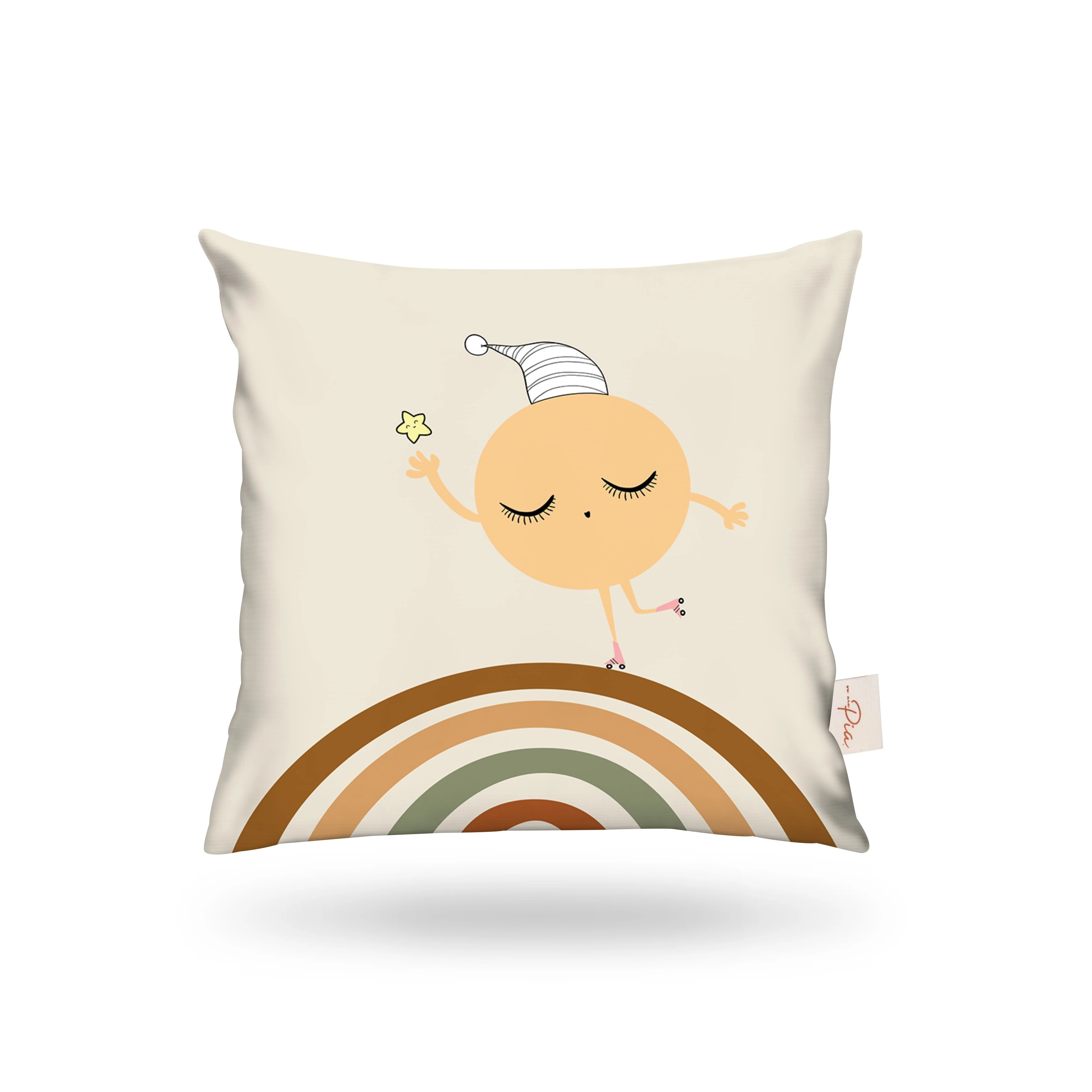 Kırlent Kılıfı Çocuk Desen Güneşli 43x43cm