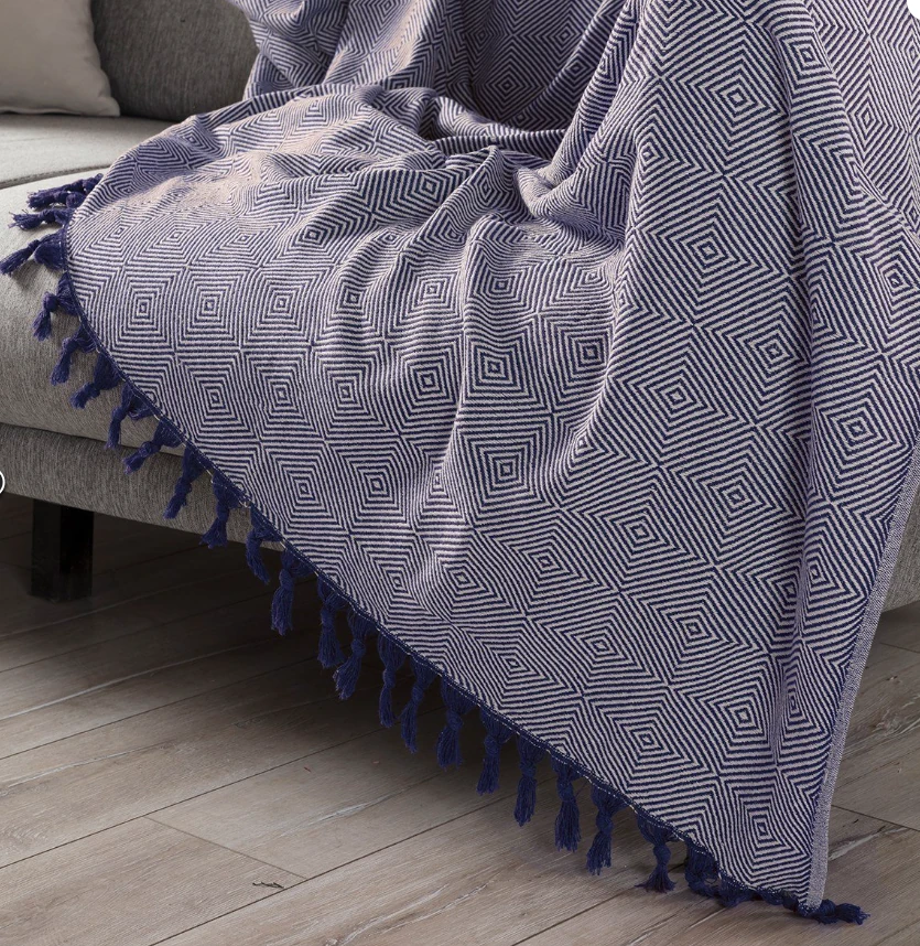 Koltuk Örtüsü Diamond Lacivert 180x230cm