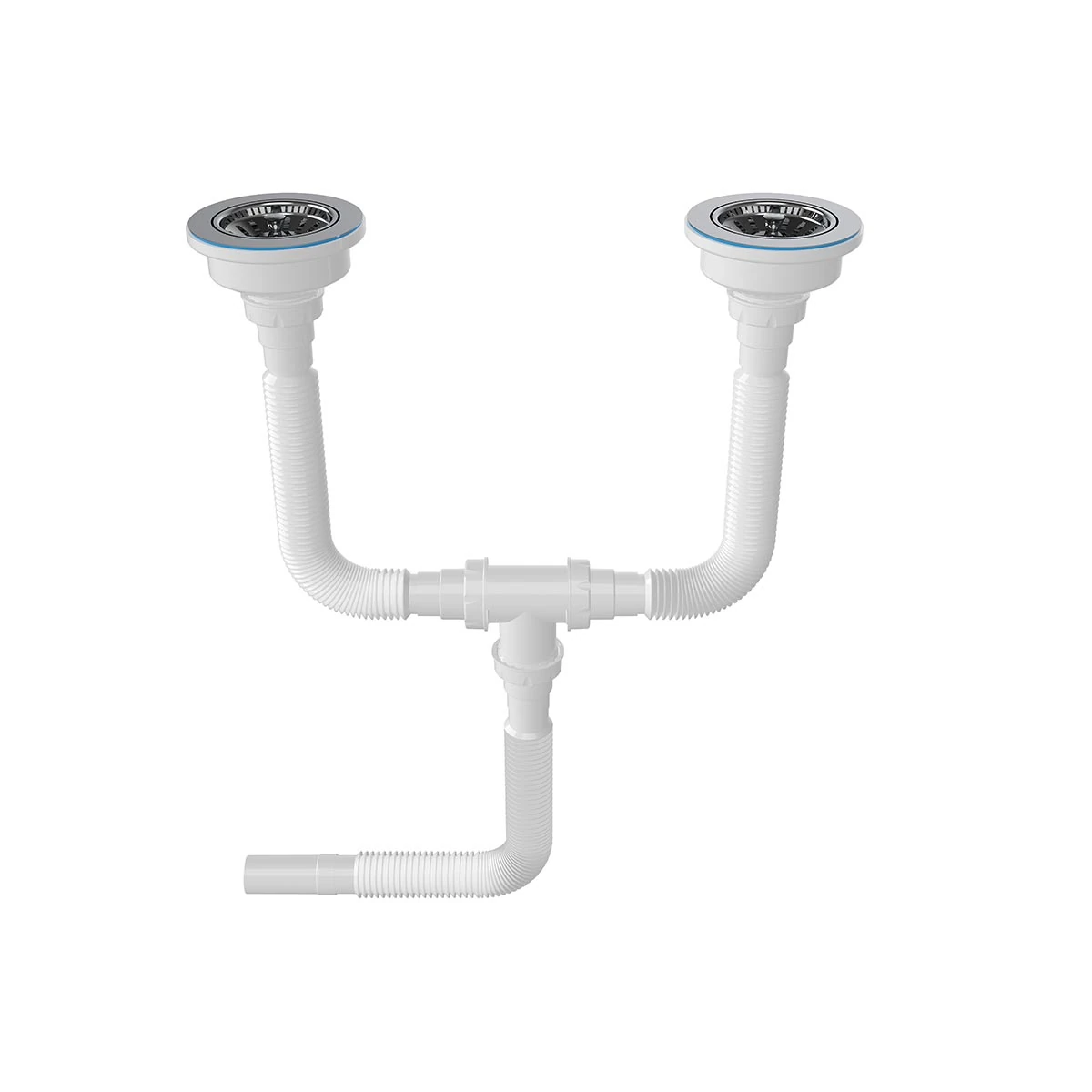 Çift Ve Birbuçukgözlü Evye Sifunu 3 Körüklü Kafa80