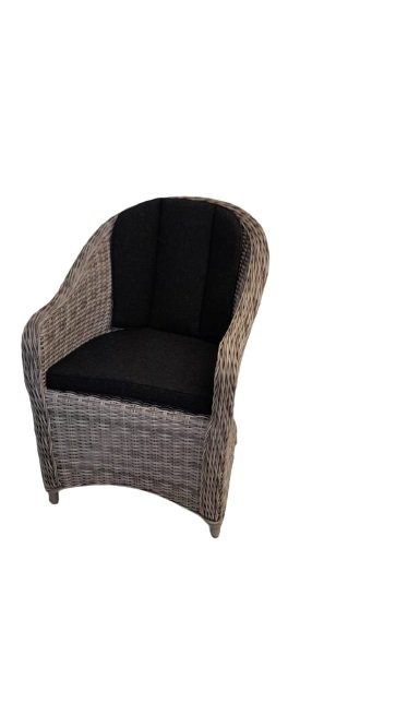 Maxa Cocalchi Rattan Koltuk Bej/Koyu Gri Minderli