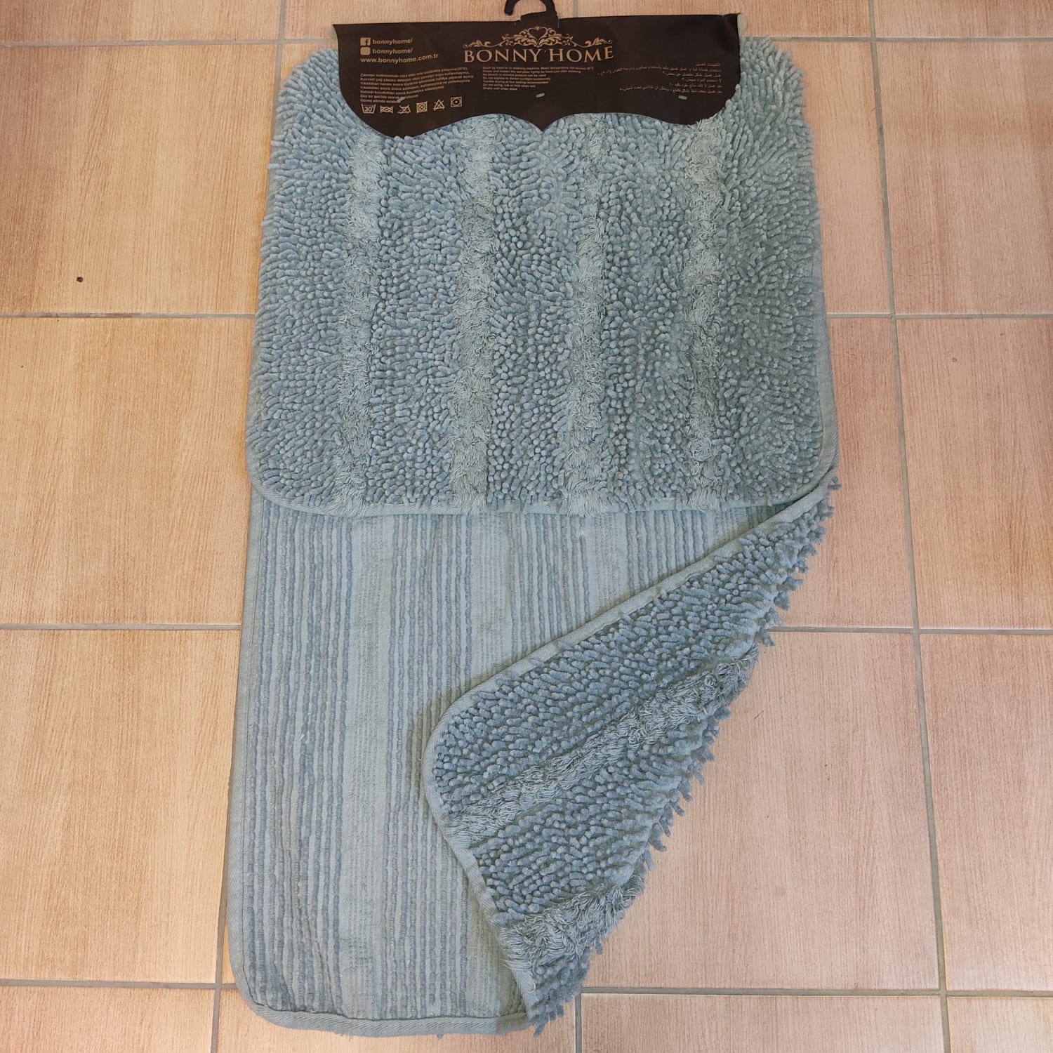 Klozet Paspas Takımı 2li Gri 60X100 50X60cm