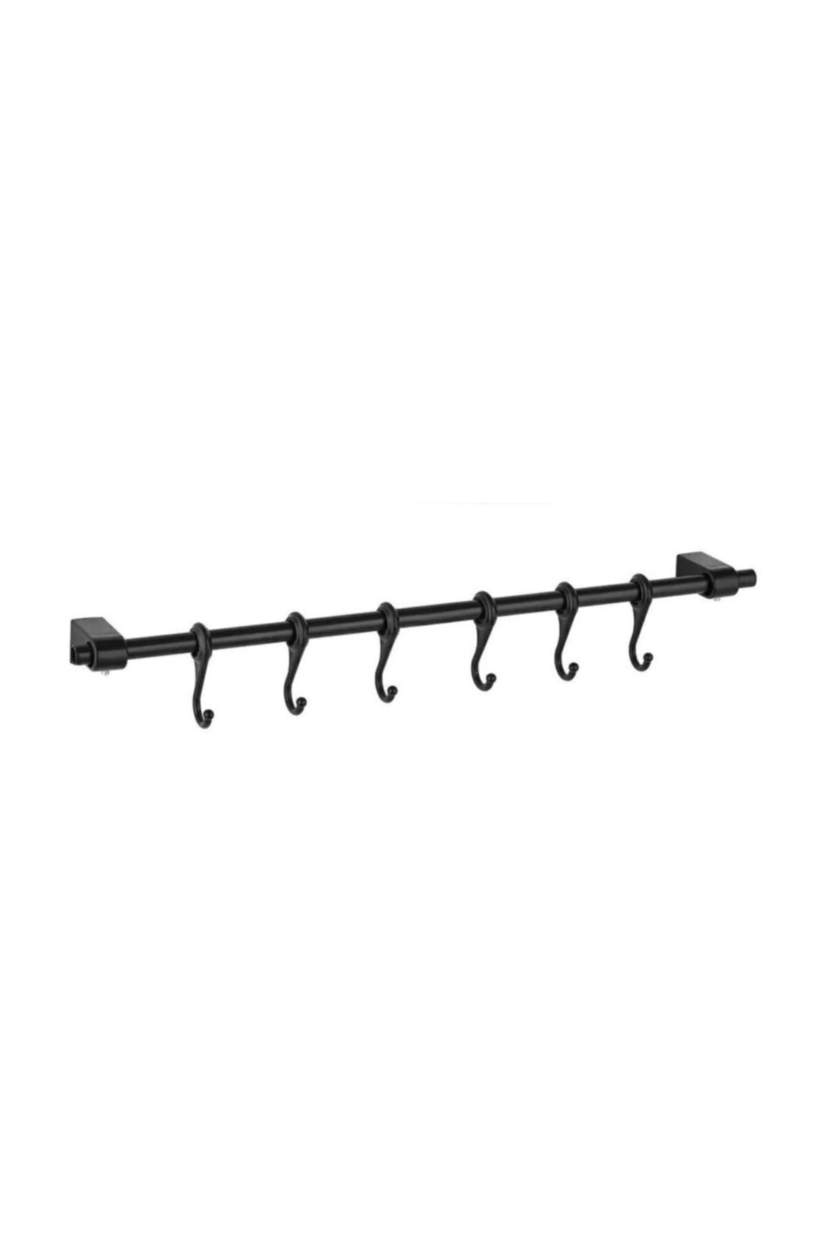 Ferforje Askı 53cm+Sepet 19x24cm+askı kancası 6'lı