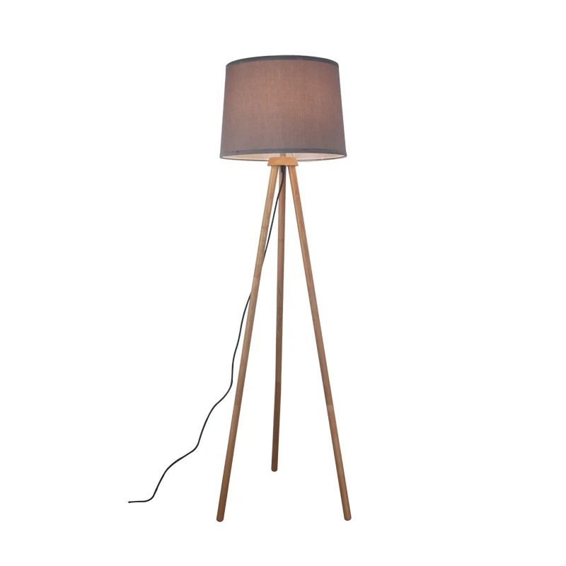 Lambader Ahşap 3 Ayaklı Gri Ø40cm