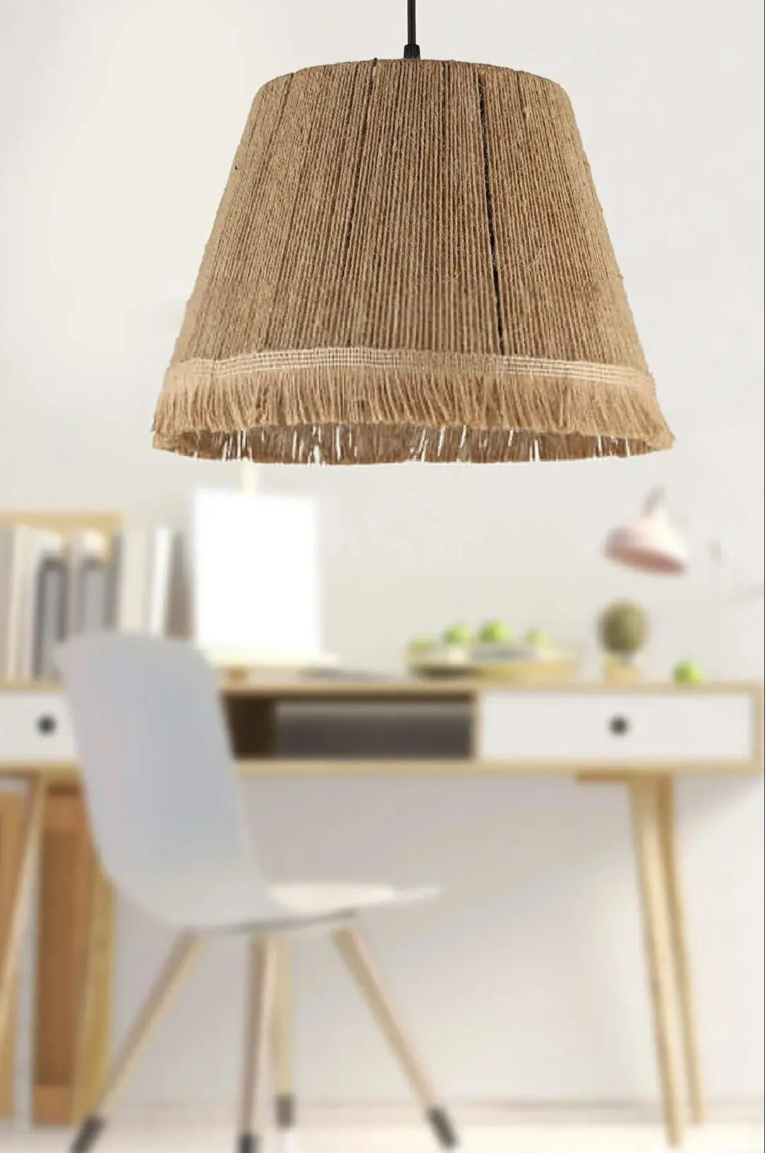 Valley Chandelier Single Wicker