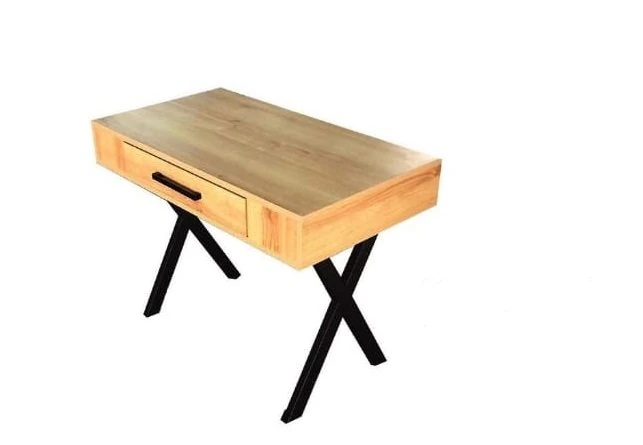 Çalışma Masası Çekmeceli Siyah Metal Ayak / Fernor