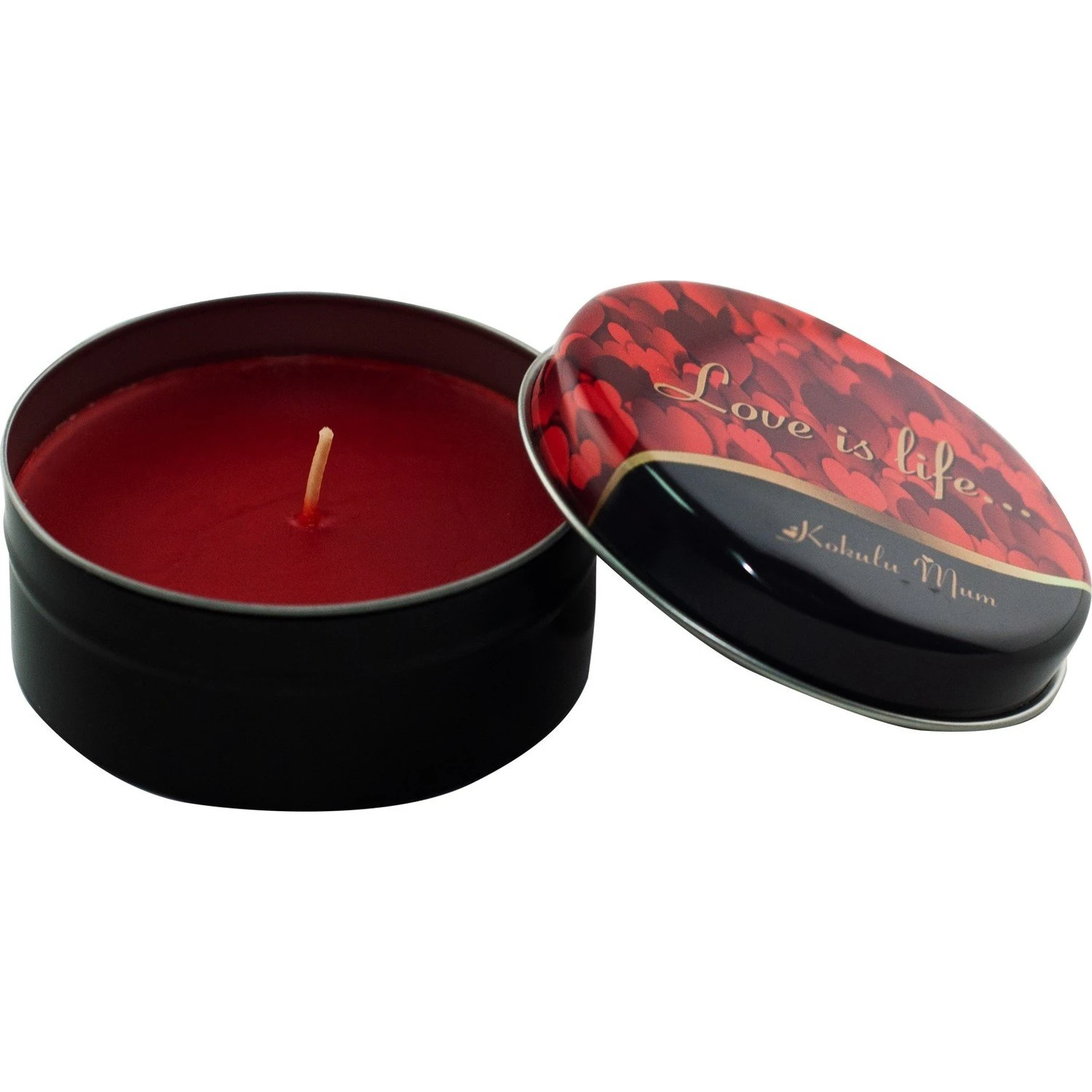 Mum Bahçe Metal Kutulu 8,3*4cm Kırmızı