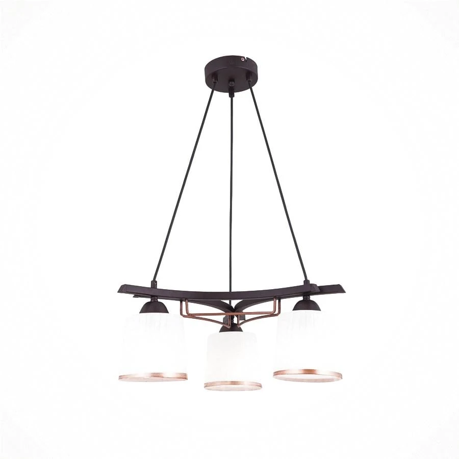 Ring 3 Lü Avize  Siyah Antik