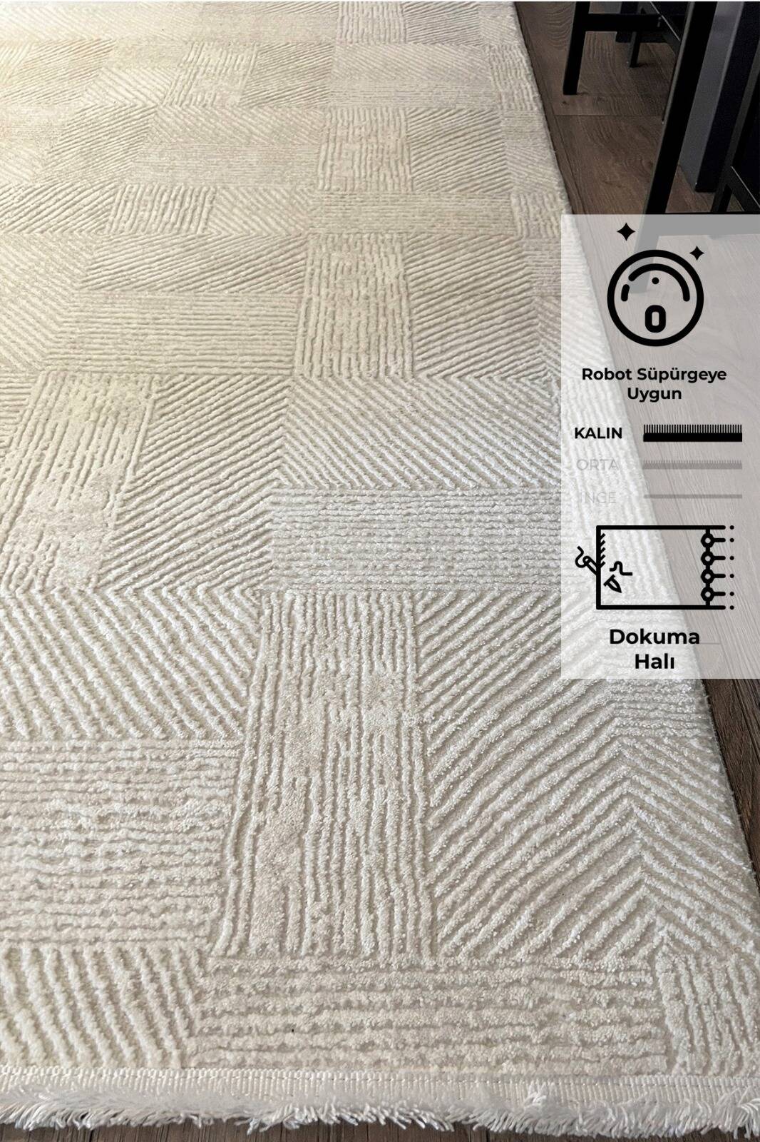 Leo Halı Krem 80x150