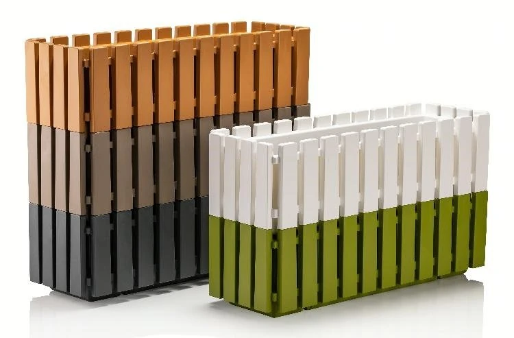 Akasya Çit Balkon Saksı 11Lt Beyaz