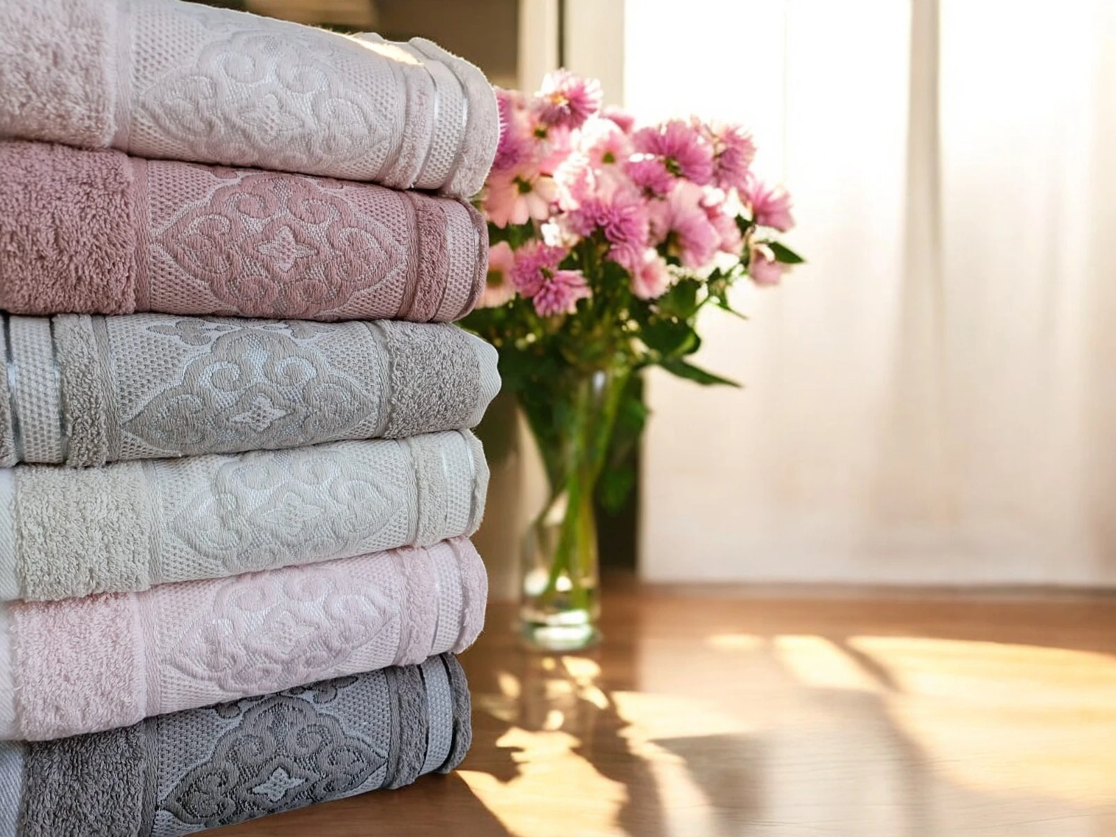 El Ve Yüz Havlusu Bella 6'lı 50x90cm