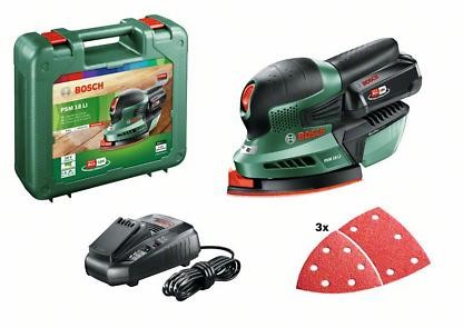BOSCH Akülü Çok Fonks. Titreş. Zımpara PSM 18LI
