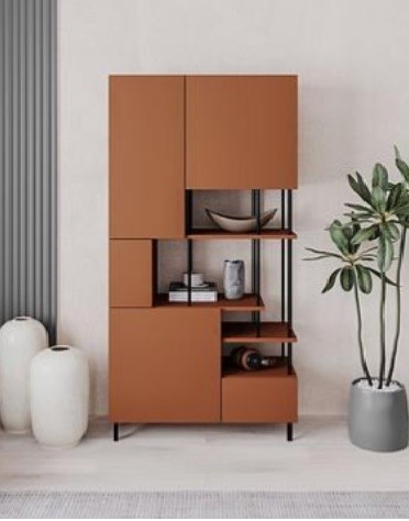 Kitaplık Anahtar Model Tarçın 175*84*33,8cm