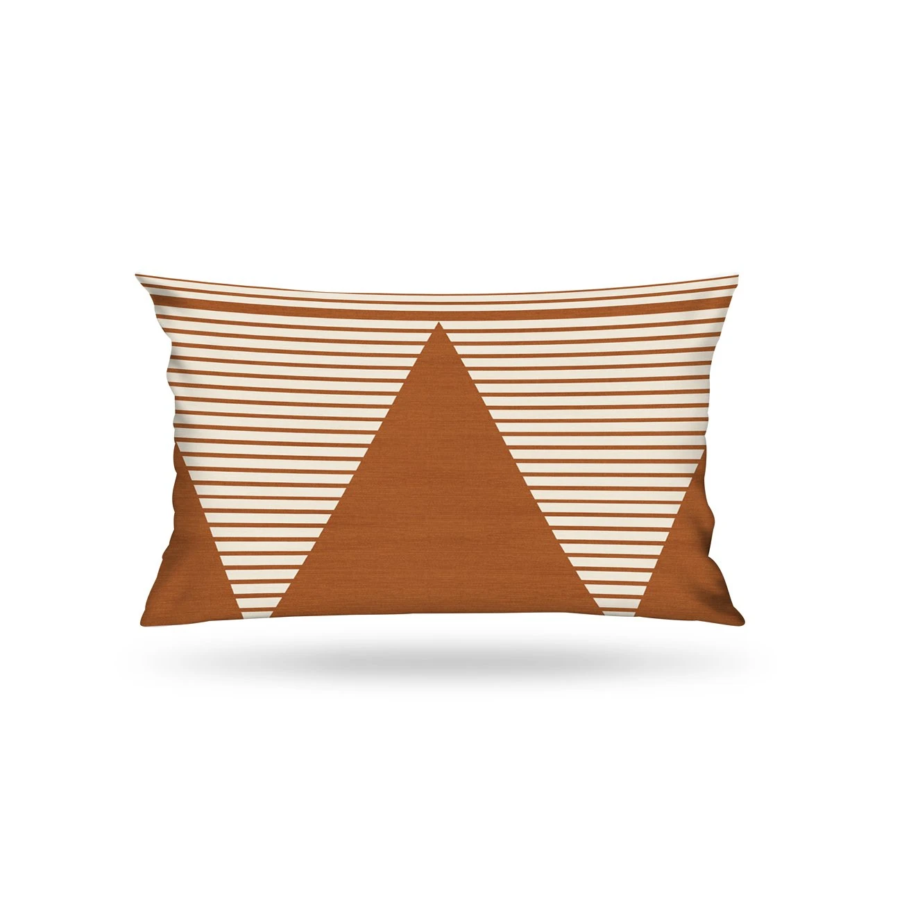 Kırlent Kılıfı İsk. Etn Desen Kahve-Beyaz 35x50cm