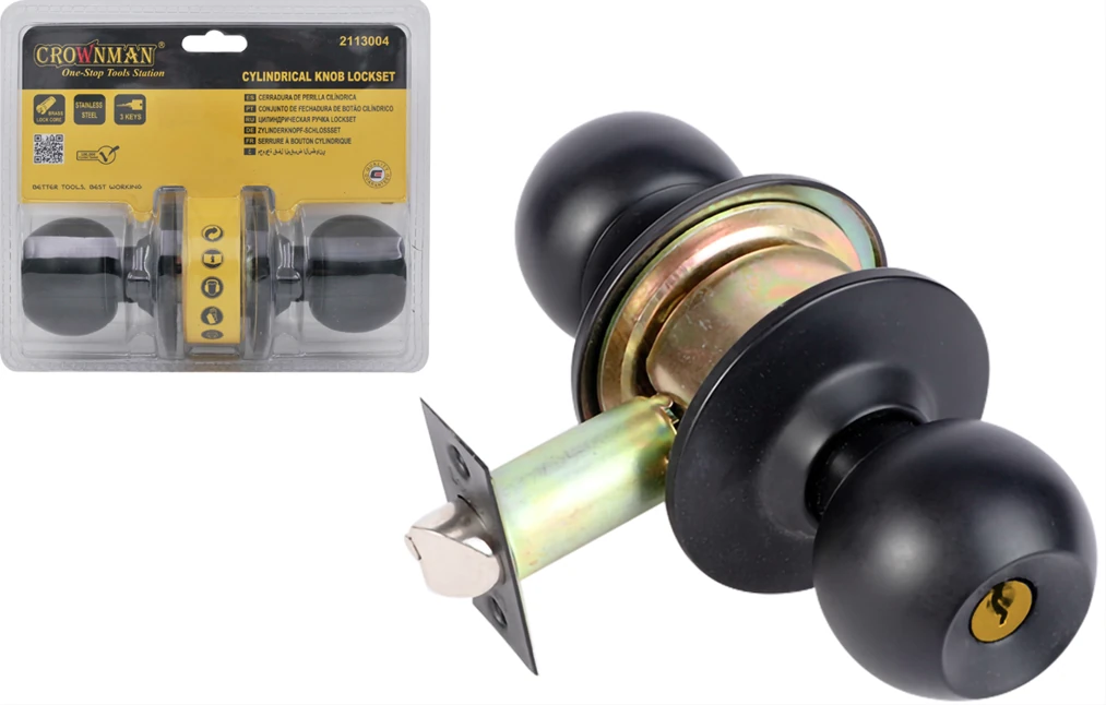 Kapı Kilidi Topuzlu Siyah