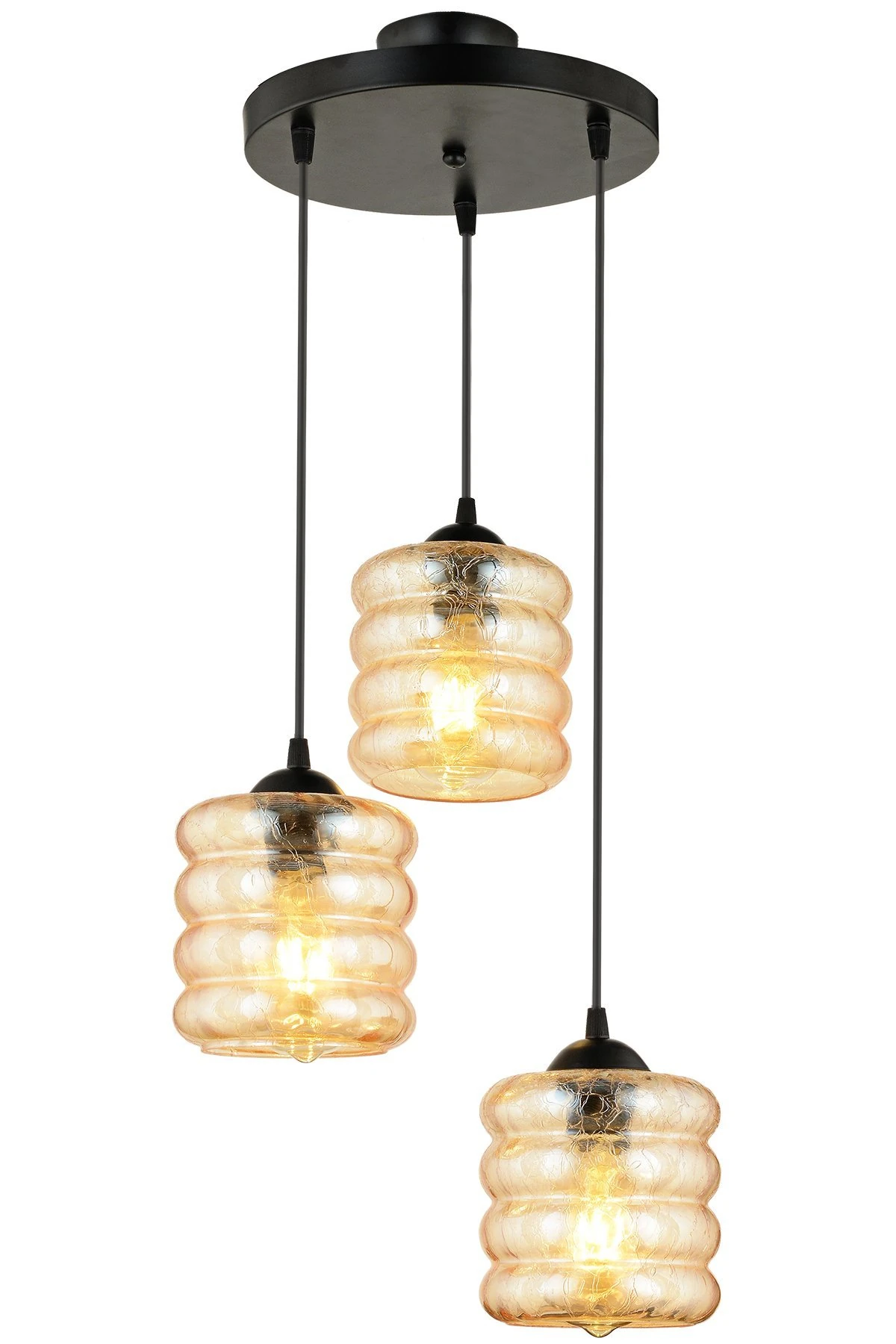 Helin Avize 3 lü Siyah