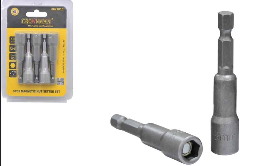 Somun Sıkma Manyetik 5'li Set 10mm
