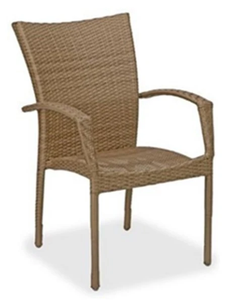 Oregon Valencia Rattan Kollu Sandalye Kahve