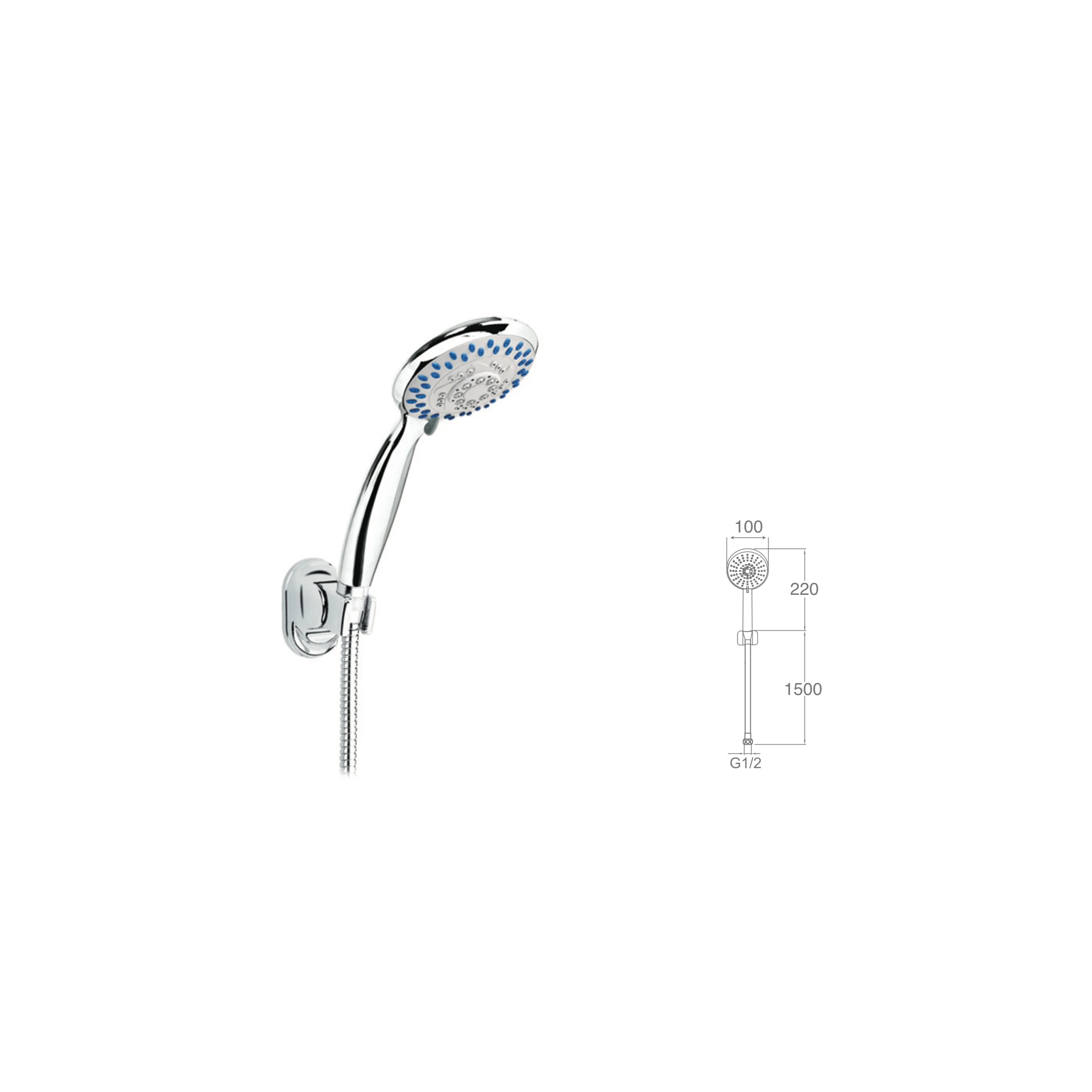 Bidalux Natty Mafsallı Duş Seti