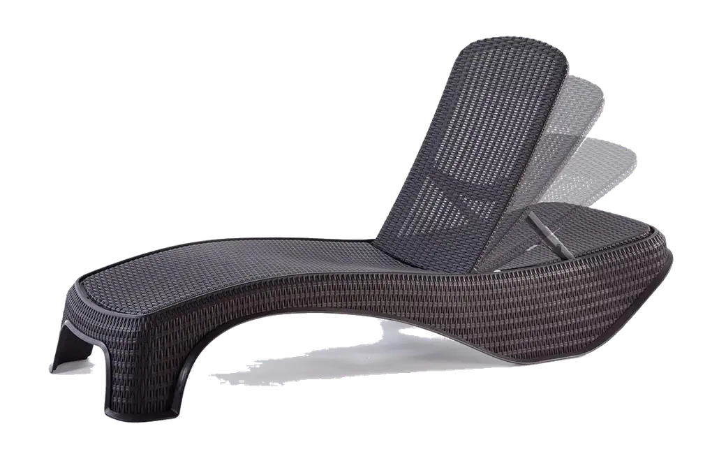 Sunbed Atlantic Brown 197x74x36cm Plastic